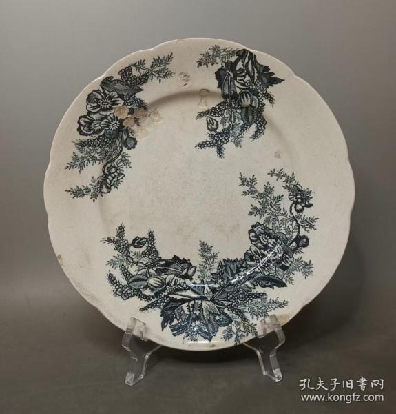 晚清日本皇家定制景德镇御用瓷盘，日本海事局陶瓷出品总公司，瓷盘，直径约18CM，品如图。