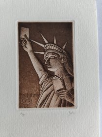 Erhard Beitz版画藏书票原作