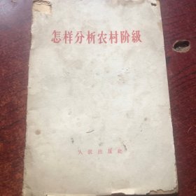 怎样分析农村阶极