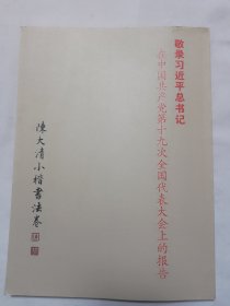 陈大清小楷书法十九大报告