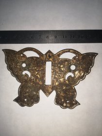 清代白铜制大蝴蝶，满工精美，保老保真（杂6号）