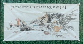沈秀华：字龙珠，1982年生于河北承德。2005年毕业于河北师范大学美术系，2012年结业于石齐高研班，著名画家赵金鸰入室弟子。现为安微美协会员，国家一级美术师