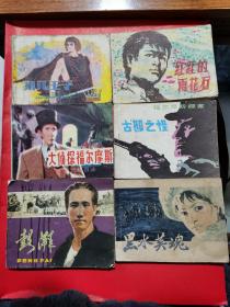 老版连环画（狼儿王子）（红红的雨花石）（大侦探福尔摩斯）（古邸之怪）（黑水英魂）（彭湃）六本一起合售