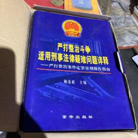 严打整治斗争适用刑事法律疑难问题祥释（全三卷）