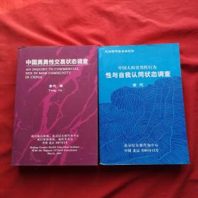 中国人的男男性行为 性与自我认同状态调查-中国男男性交易状态调查 两册合售
