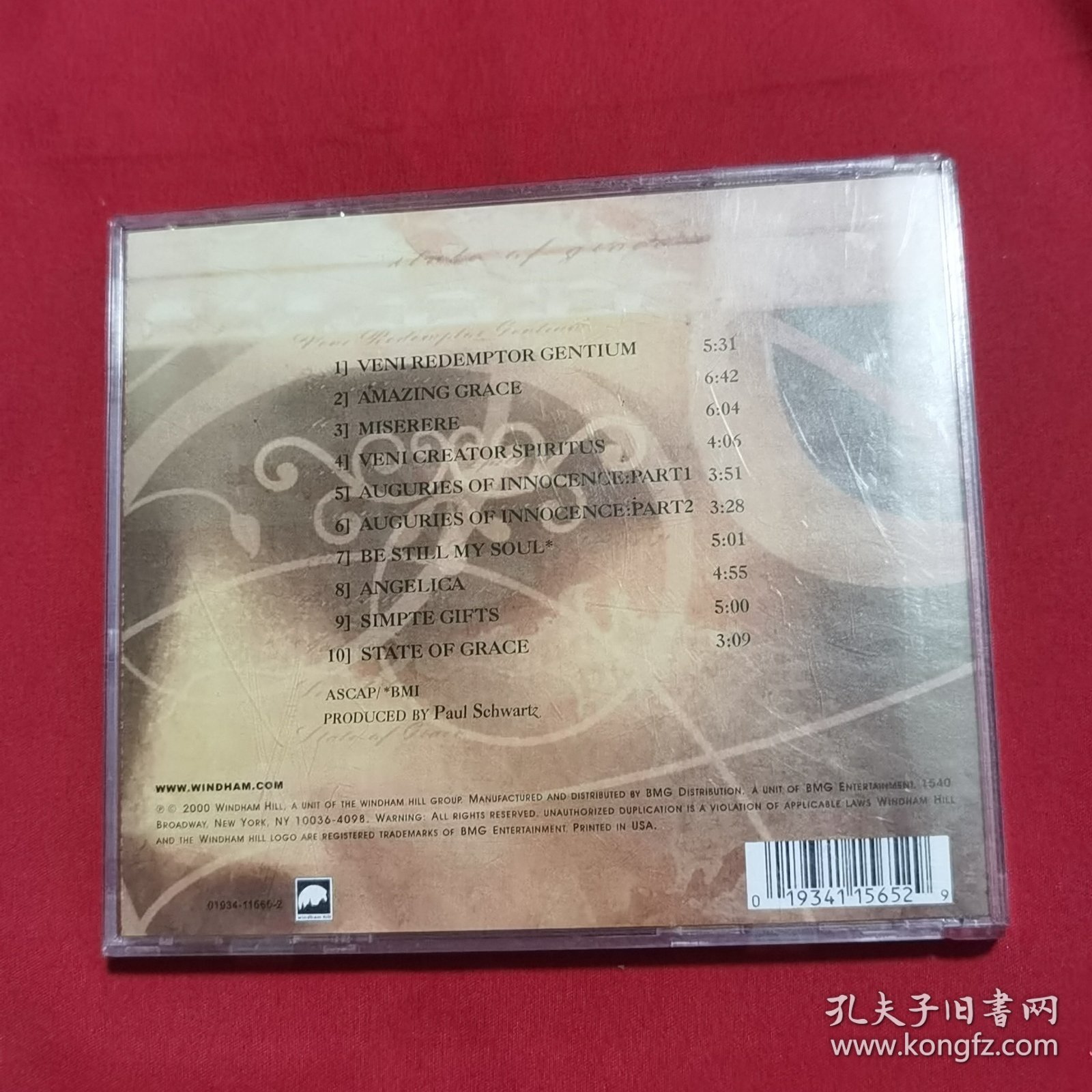 Paul Schwartz——State of Grace 【音乐花园】CD