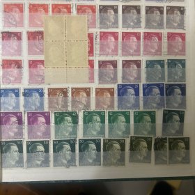德三帝国邮票，二战名人，1943年发行，信销票，面值15芬尼以上，任选，一枚价3元，多选优惠。