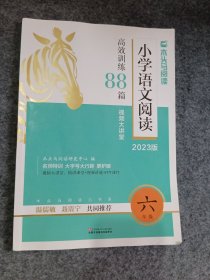 2023版名师特训小学语文阅读高效训练88篇6年级5版全彩版