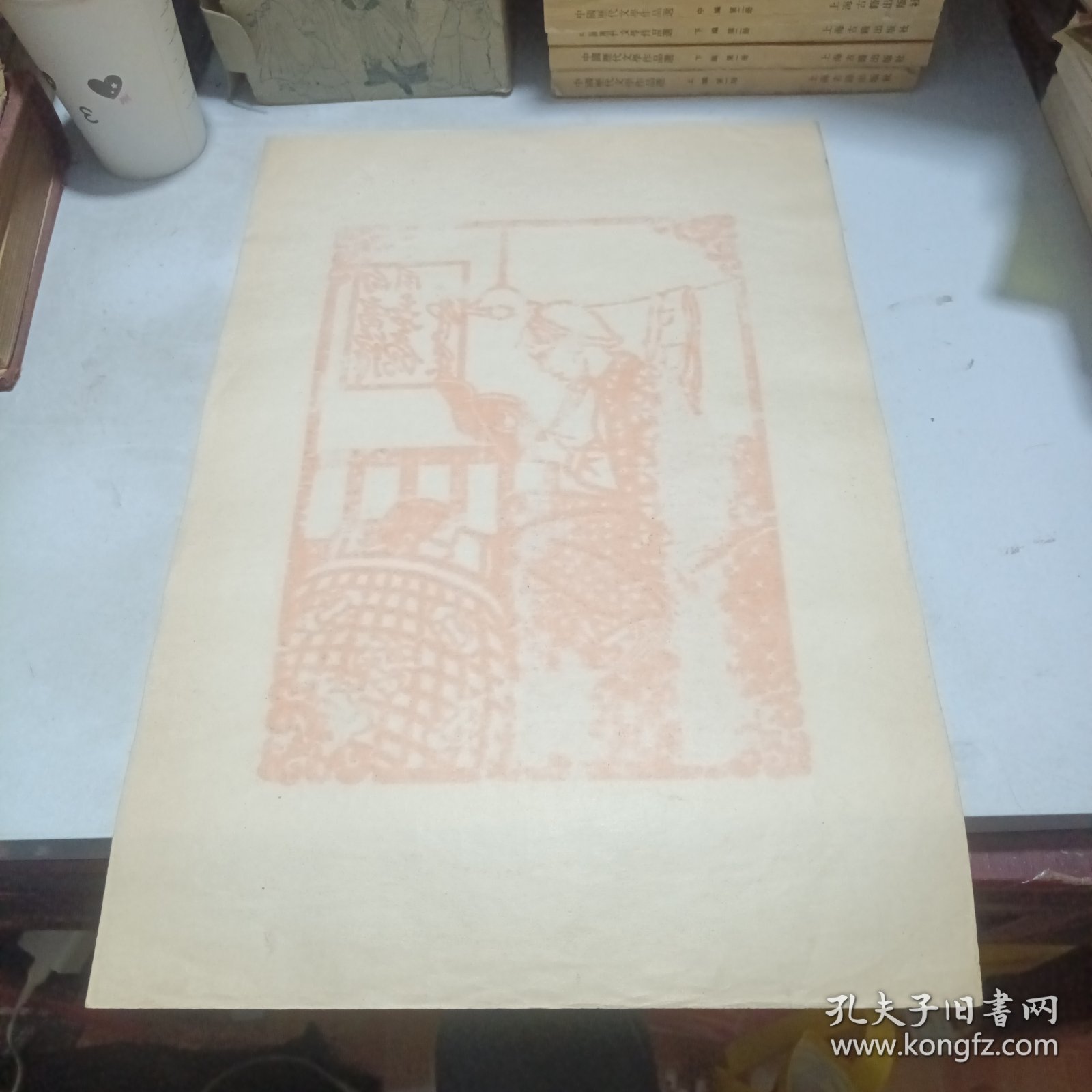 60年代特色剪纸：读毛主席故事，雷锋题材