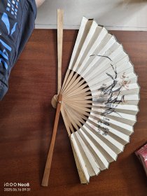 著名画家 德林 国画成扇 双面