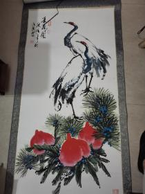 艺峰  丹顶鹤花鸟画