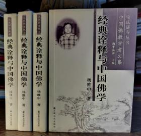 经典诠释与中国佛学(宝庆讲寺丛书·中国佛教学者文集)   杨维中著  宗教文化出版社