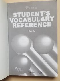 STUDENT'S VOCABULARY REFERENCE