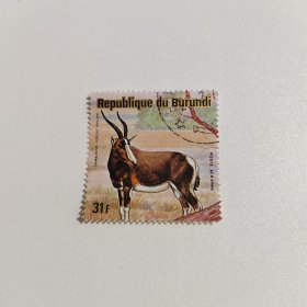外国邮票 布隆迪邮票野生非洲动物羚羊 盖销1枚 如图