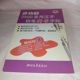 多功能2500常用汉字钢笔行书字帖