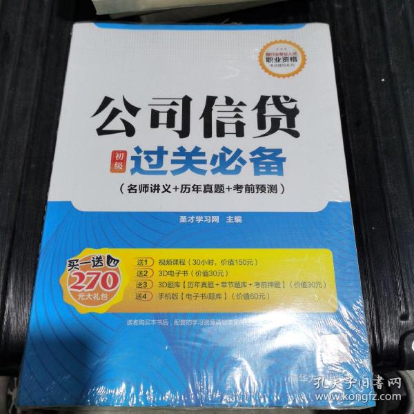 银行业专业人员职业资格考试辅导系列：公司信贷（初级）过关必备（名师讲义+历年真题+考前预测）