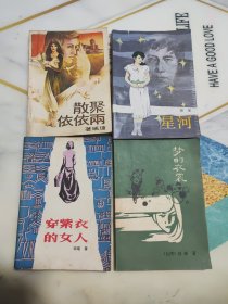 80年代琼瑶作品4本合售 《散聚依依雨》《星河》《梦的衣裳》《穿紫衣的女人》全部86年一版一印
