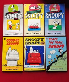 Charles M Schulz：史努比《Blaze the Trail, Snoopy》《That's Snow Business》《GOOD OL' SNOOPY》《Have No Fear, Snoopy》《We're All in This Together, Snoopy》《All This and Snoopy, Too》 6本合售