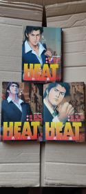 日文原版漫画 灼热 HEAT 池上辽一 武论尊 3册合售