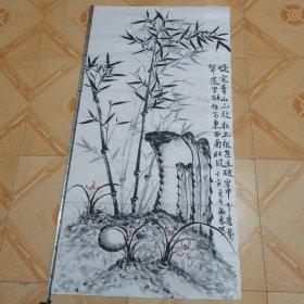 著名画家淑惠国画作品《兰、竹》