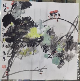 湖北武汉军区离体老干部（副师职）侯鹰的国画