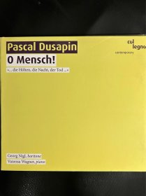 pascal dusapin作品集o mensch，col legno厂牌出品，原版cd盘面完好