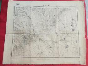 民国二十一年山西省怀仁县吴家窑原版老地图(研究地方志文献必备资料)