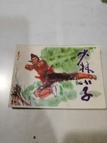 连环画 少林小子 （64开本，科学普及出版社广州分社。84年一版一印刷） 内页干净。封底边角有一处墨迹。封面左侧有四个孔，不会影响阅读。