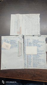 1954年苏州天官坊沈氏仁寿老二房药室沈季青手书该店名药“人参胎产金丹原方”2页 送呈上海市人民政府卫生局核审，以备入沪销售。共3页。