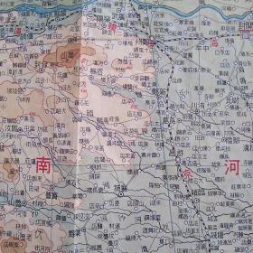 支那全图，汉口附近地图，双面地图1938年出版，重要鬼子侵华史料