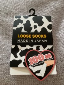 100cm日本制造 日本长筒白袜 堆堆袜 吊牌包装卡纸 稀少品 收藏品 MADE IN JAPAN