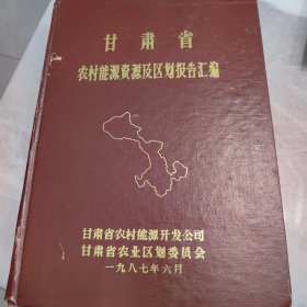 甘肃省农村能源资源及区划报告汇编