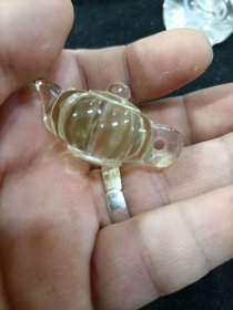 天然黄水晶把把壶
