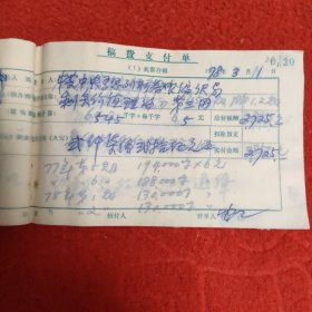 D人民出版社稿费支付单:1977年12月（0001一0050）之二，大量名家，全部入图。因上图图片所限，另有补图，前半部分请看之一