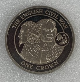 英属直布罗陀2008年英国历史~内战 克朗型纪念币38mm 稀有品种
