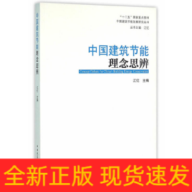 中国建筑节能理念思辨/中国建筑节能发展研究丛书