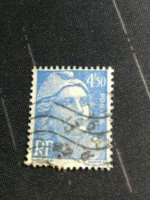 外国邮票   法国早期邮票1枚