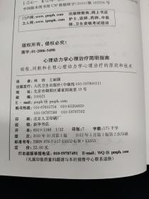 心理动力学心理治疗简明指南：短程、间断和长程心理动力学心理治疗的原则和技术