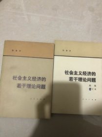 社会主义经济的若干理论问题、续集（两本合售 ）