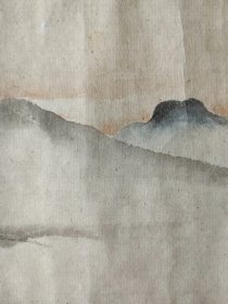 明代嘉靖山水画《南浦晴雲》