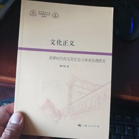 华东政法大学科学研究院社科文库（第四辑）·文化正义：消费时代的文化生态与审美伦理