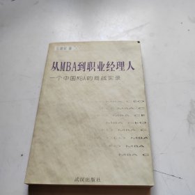 从MBA到职业经理人:一个中国MBA的商战实录