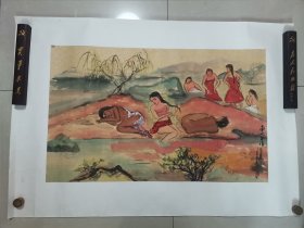 赵婉均 画作《南太平洋之夏》（画心尺寸：77*48cm，详见照片）