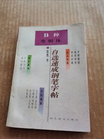 自选速成钢笔字帖 B种 秀媚体