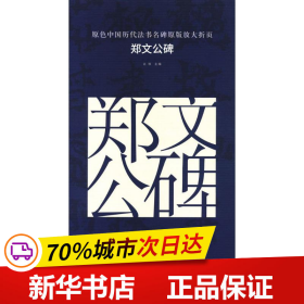 原色中国历代法书名碑原版放大折页 郑文公碑