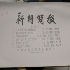 新闻简报第13号电影台本