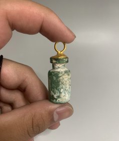 清代鎏金琉璃小瓶一个古玩古董收藏品