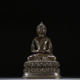 清 铜胎释迦摩尼造像