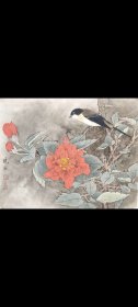 A29. 取法宋元的职业画家晓峰工笔画，《花鸟图》。