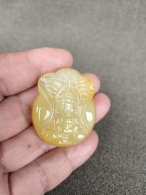 黄玛瑙佛牌.。.